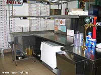 Русметалтехника - Пиццерия - Столы-стеллажи для технологического оборудования